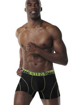 Sport boxershort met korte pijp kleur zwart of indigo blauw