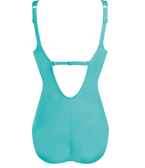 Amoena  Amoena Honolulu prothese badpak zonder beugel & licht voorgevormd cup kleur turqouise met print bloem