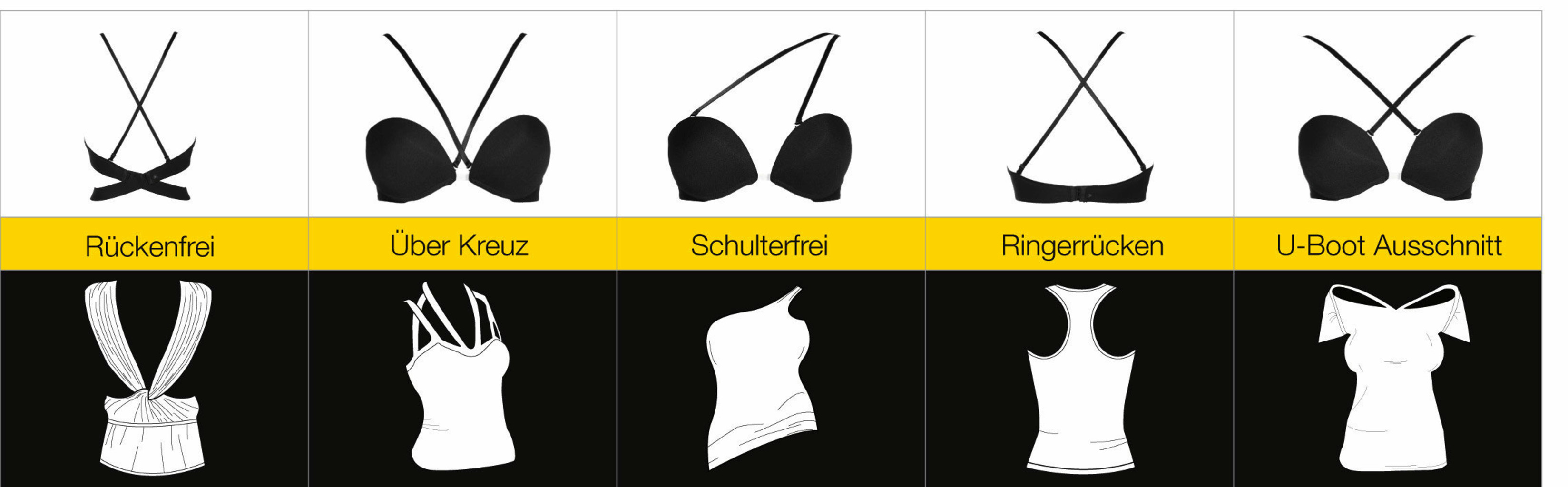 Wonderbra Wonderbra Multiway Plunge Bh met beugel & licht voorgevormde cup basis kleur zwart & huid