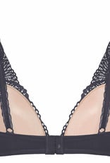 Wonderbra Glamorous triangle Bh met beugel & licht voorgevormde cup kleur zwart of ivoor