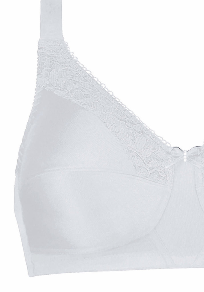 Amoena  Amoena Nancy prothese bh zonder beugel – wit – met CoolMax® prothesehoesjes – zachte ondersteuning & tijdloos comfort