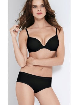 Wonderbra Wonderbra Bh met beugel & licht voorgevormde cup kleur zwart of huid