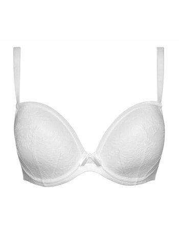Wonderbra  Embrace Bh met licht voorgevormde cup zwart met skin gecombineerd of wit