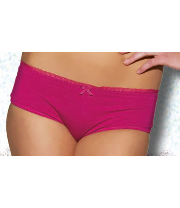 Boobs & Bloomers Boobs & Bloomers April Bh zonder beugel & bijpassende boxershort kleur cerise