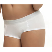 Boobs & Bloomers Audrey katoenen boxershort kleur wit