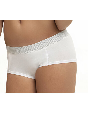 Audrey katoenen boxershort kleur wit