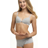 Boobs & Bloomers Audrey Bh zonder beugel & boxershort  kleur grijs