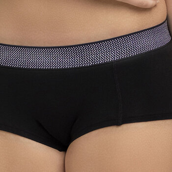 Audrey katoenen boxershort kleur zwart