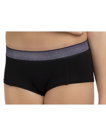Audrey katoenen boxershort kleur zwart