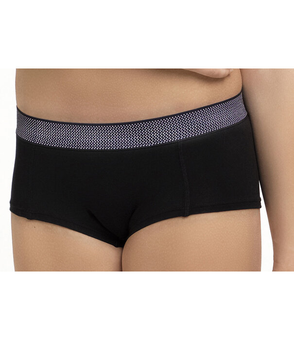 Boobs & Bloomers  Audrey katoenen boxershort kleur zwart