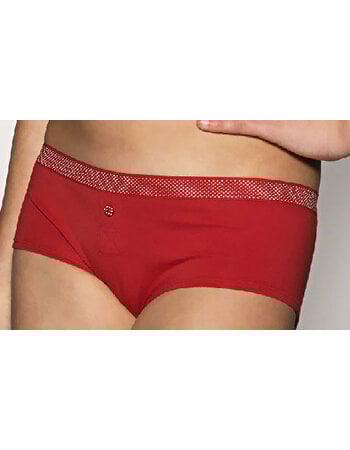 Boobs & Bloomers Audrey katoenen short mt 152 kleur rood