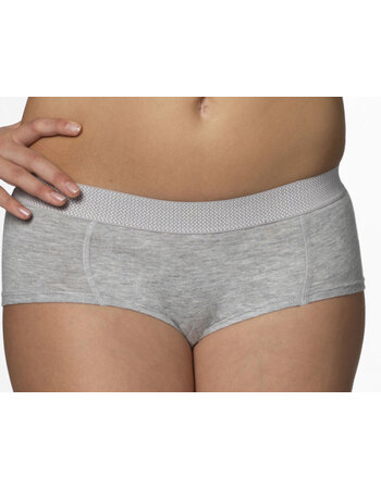 Boobs & Bloomers Audrey katoenen boxershort  kleur grijs