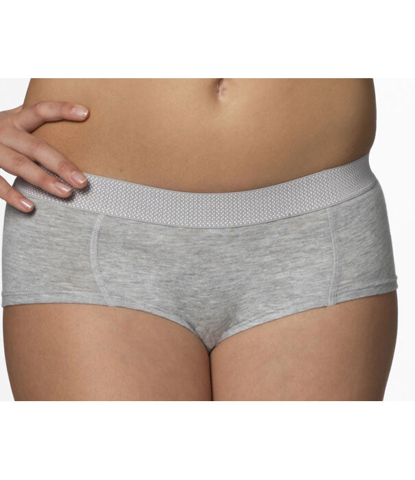 Boobs & Bloomers Boobs & Bloomers Audrey katoenen boxershort kleur grijs