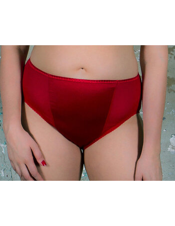 Syl Design Kali microfaser hoge string kleur zwart of rood mt 42 t/m 56