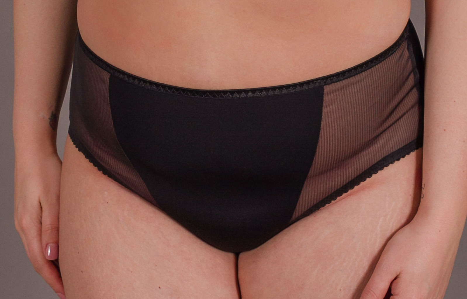 Syl Design Syl Design Kali Maxi Slip microfaser kleur zwart mt 42 t/m 54