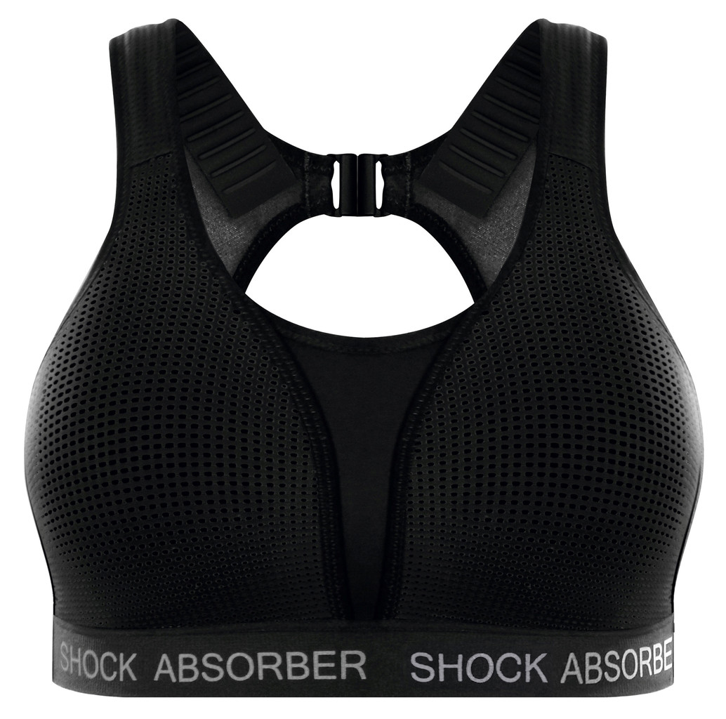 Shock Absorber  Run padded sport bh zonder beugel & licht gewicht padding basis kleur zwart