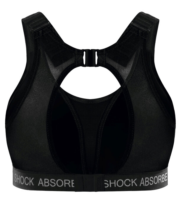 Shock Absorber   Run padded sport bh zonder beugel & licht gewicht padding basis kleur zwart