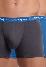 Dim  Cotton Stretch 3 delig boxershortset kleur grijs,blauw & zwart