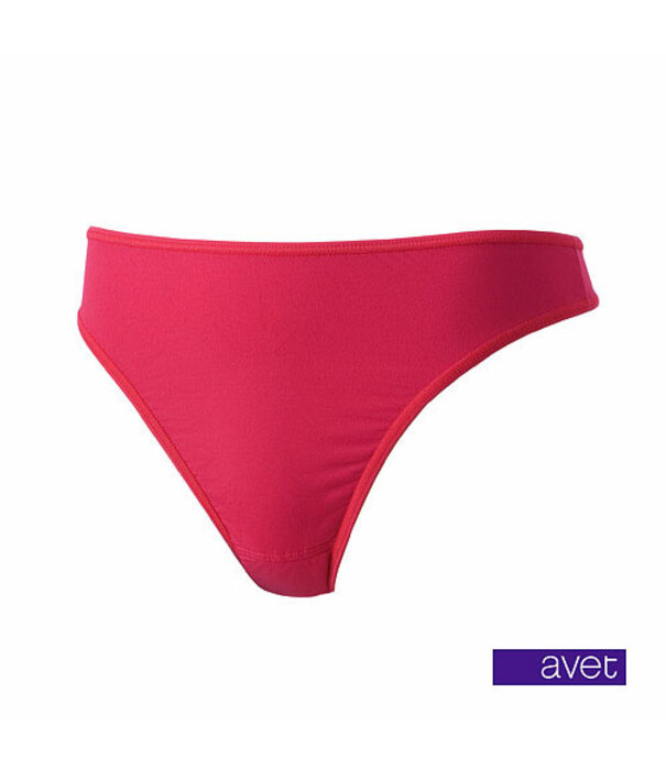Avet   Lizzy microfaser string kleur rood, zwart of huid mt S t/m XL