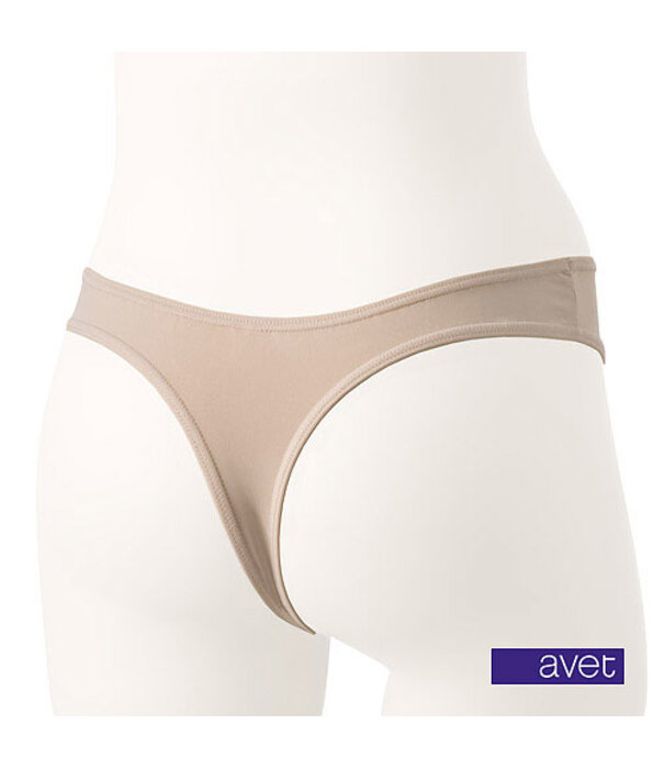 Avet   Lizzy microfaser string kleur rood, zwart of huid mt S t/m XL