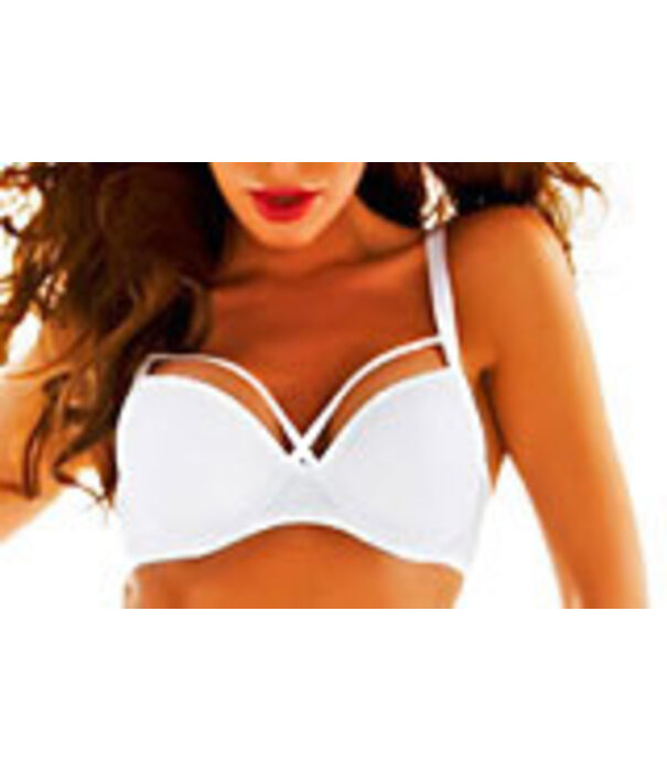 Sapph Sapph Fortuny Bh met licht voorgevormde cup kleur rood mt A70 & wit, zwart A70