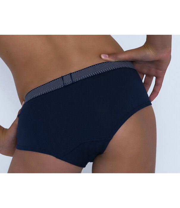Boobs & Bloomers Boobs & Bloomers  Anny katoenen boxer kleur marineblauw