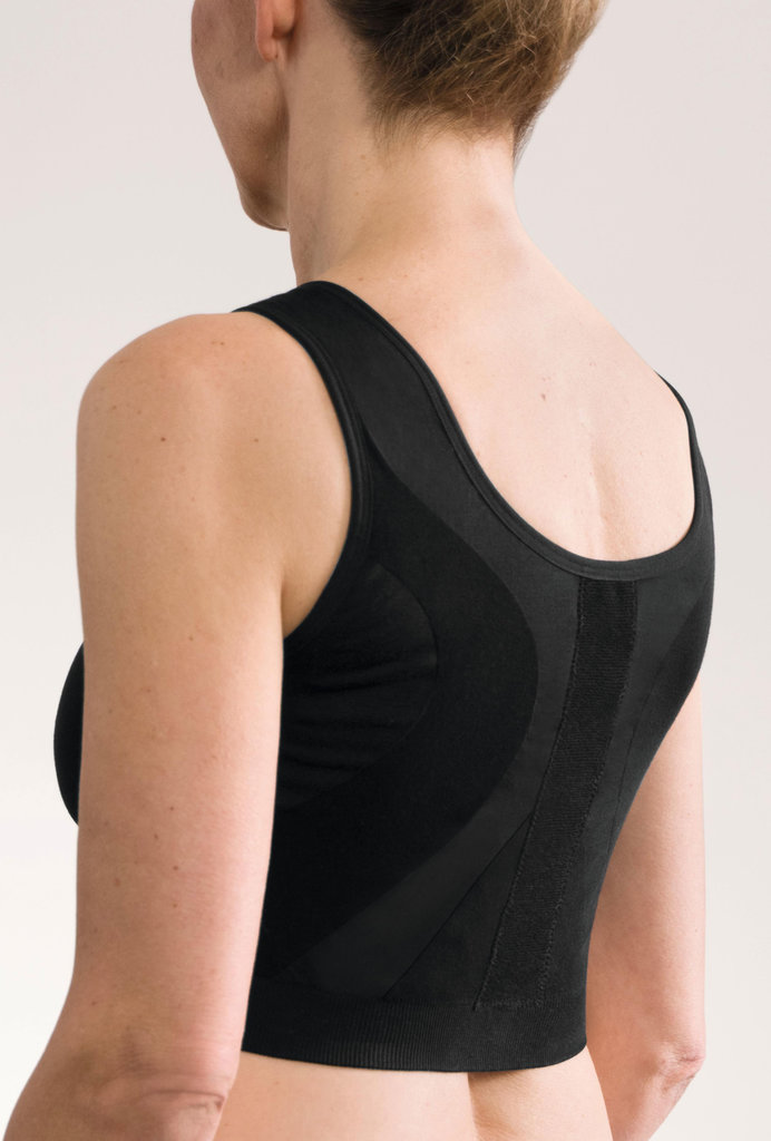 Amoena  Amoena Leyla Compressie BH – Naadloze Postoperatieve BH met Lichte Compressie – Wit, Zwart & Rose‑Nude