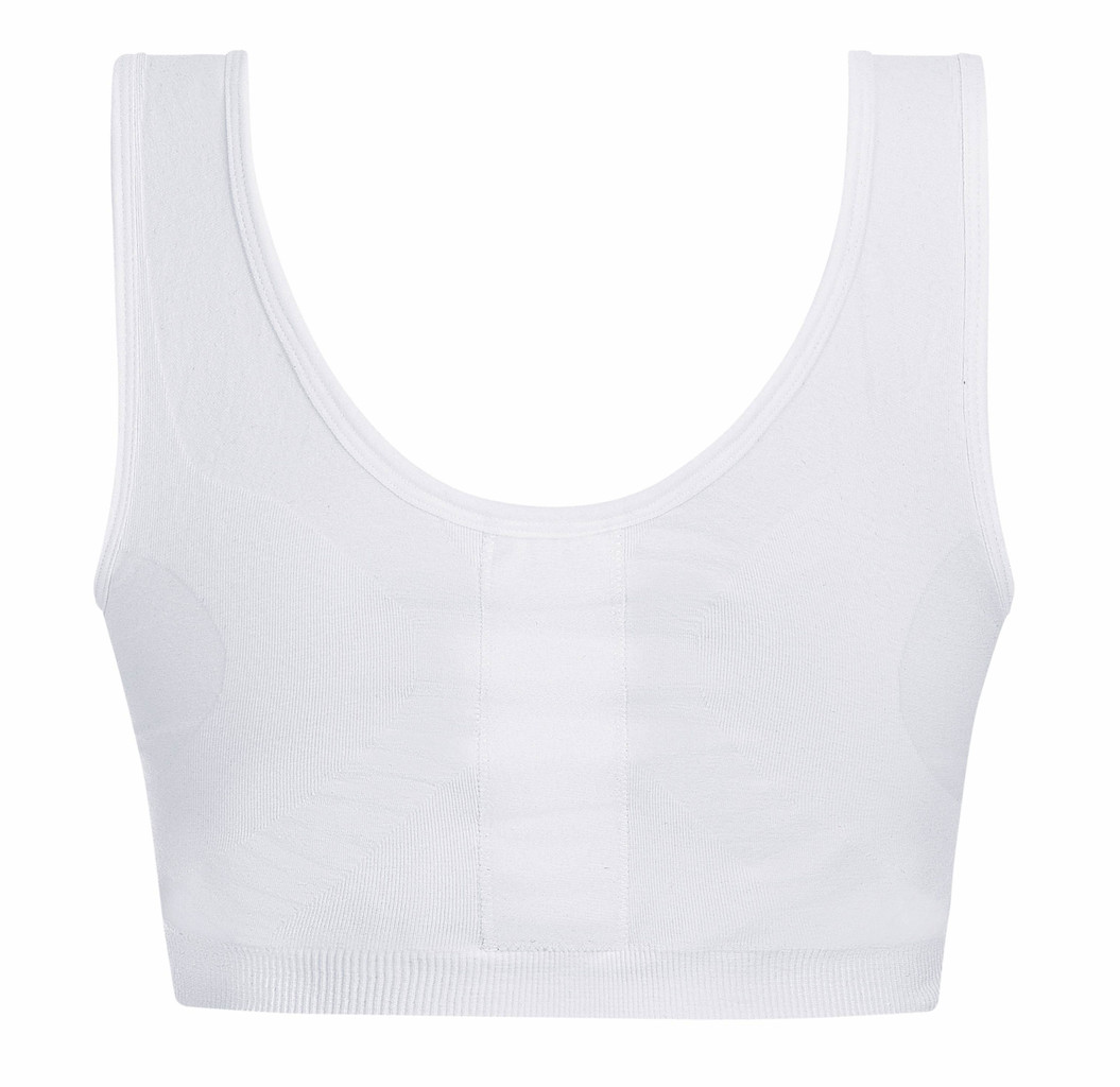 Amoena  Amoena Leyla Compressie BH – Naadloze Postoperatieve BH met Lichte Compressie – Wit, Zwart & Rose‑Nude