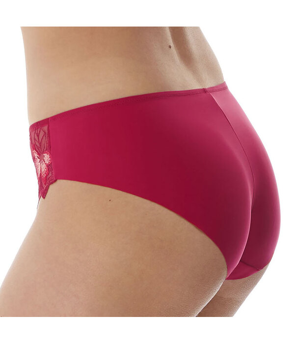 Fantasie Fantasie Leona tailleslip basis in mode kleur rood  met  borduursel aan voorzijde