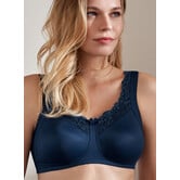Susa Chloe prothese‑bh zonder beugel – Marineblauw | Naadloos, hoog gesloten en Öko‑Tex getest
