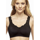 Susa Chloe Prothese Bh 19850 – Zonder Beugel – Bestseller – Hoogsluitende Cups & Prothesehoesjes – Zwart – Öko‑Tex