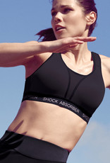 Shock Absorber  Run padded sport bh zonder beugel & licht gewicht padding basis kleur zwart