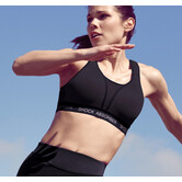 Run padded sport bh zonder beugel & licht gewicht padding basis kleur zwart