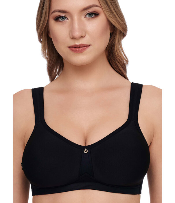 Susa Susa Catania BH zonder beugel 7870 Zwart – licht voorgevormde spacercup & ademend comfort – €5 korting bij €39,95 en €15 korting bij €99,95