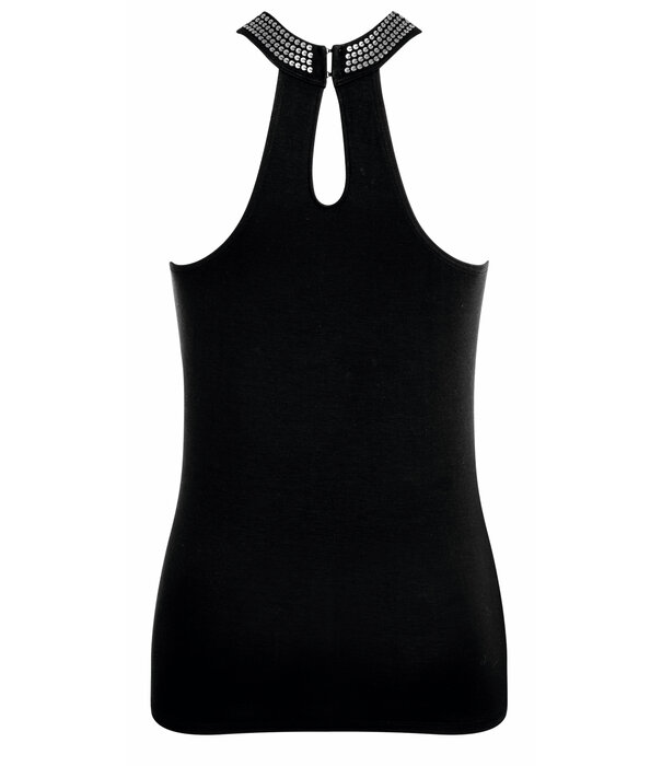 Amoena  Amoena Prothese Top kleur zwart met lovertjes aan halslijn