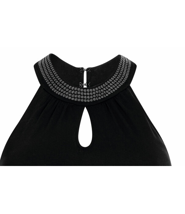 Amoena  Amoena Prothese Top kleur zwart met lovertjes aan halslijn