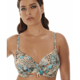 Fantasie Manila Iced full cup  bikinitop met beugel in  mooie aqua animalprint