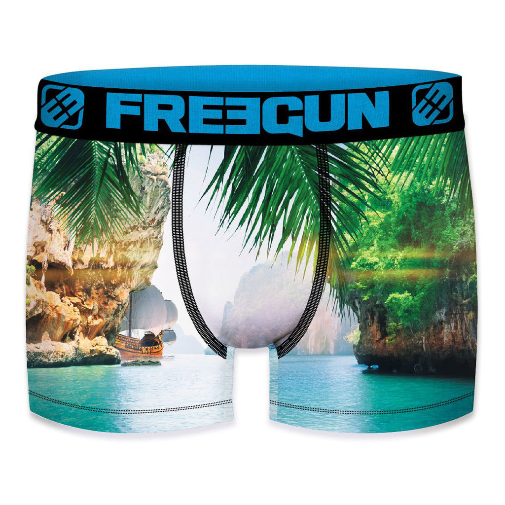 Avet-Set  Freegun Brian  micro long boxershort kleur groen met print