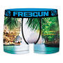 Freegun Brian  micro long boxershort kleur groen met print