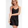 LingaDore Daily basic satijnen nachtjurkje kleur zwart