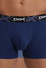 Dim  X-temp tweedelig cotton stretch boxerset,navy-blue, rood-zwart & zwart-zwart