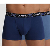 Dim X-temp tweedelig cotton stretch boxerset, navy-blue
