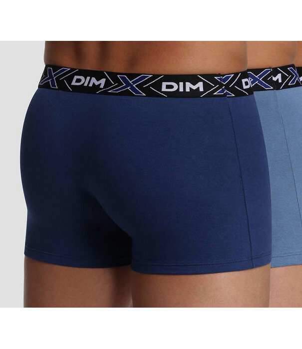 Dim  X-temp tweedelig cotton stretch boxerset, navy-blue