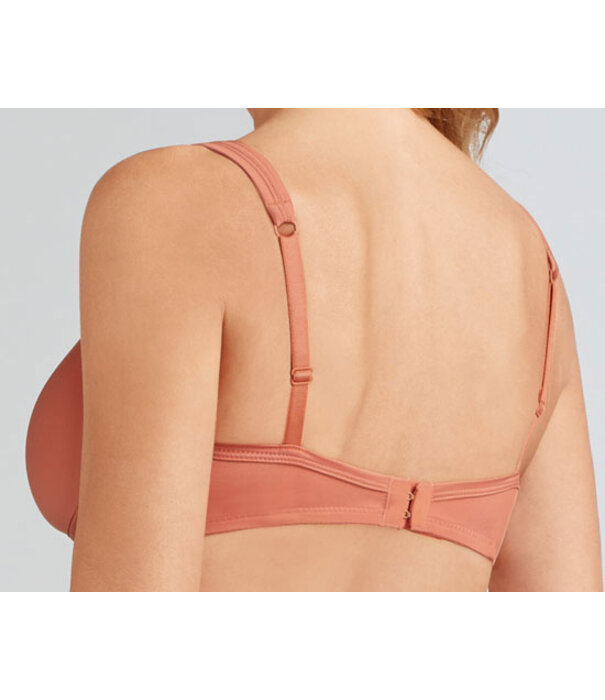 Amoena  Amoena Lara Satin prothese Bh zonder beugel & lichte voorvorm kleurterracotta