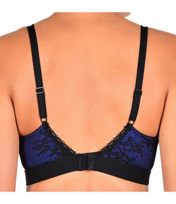 Naturana Saria prothese Bh zonder beugel kleur zwart met purple gecombineerd