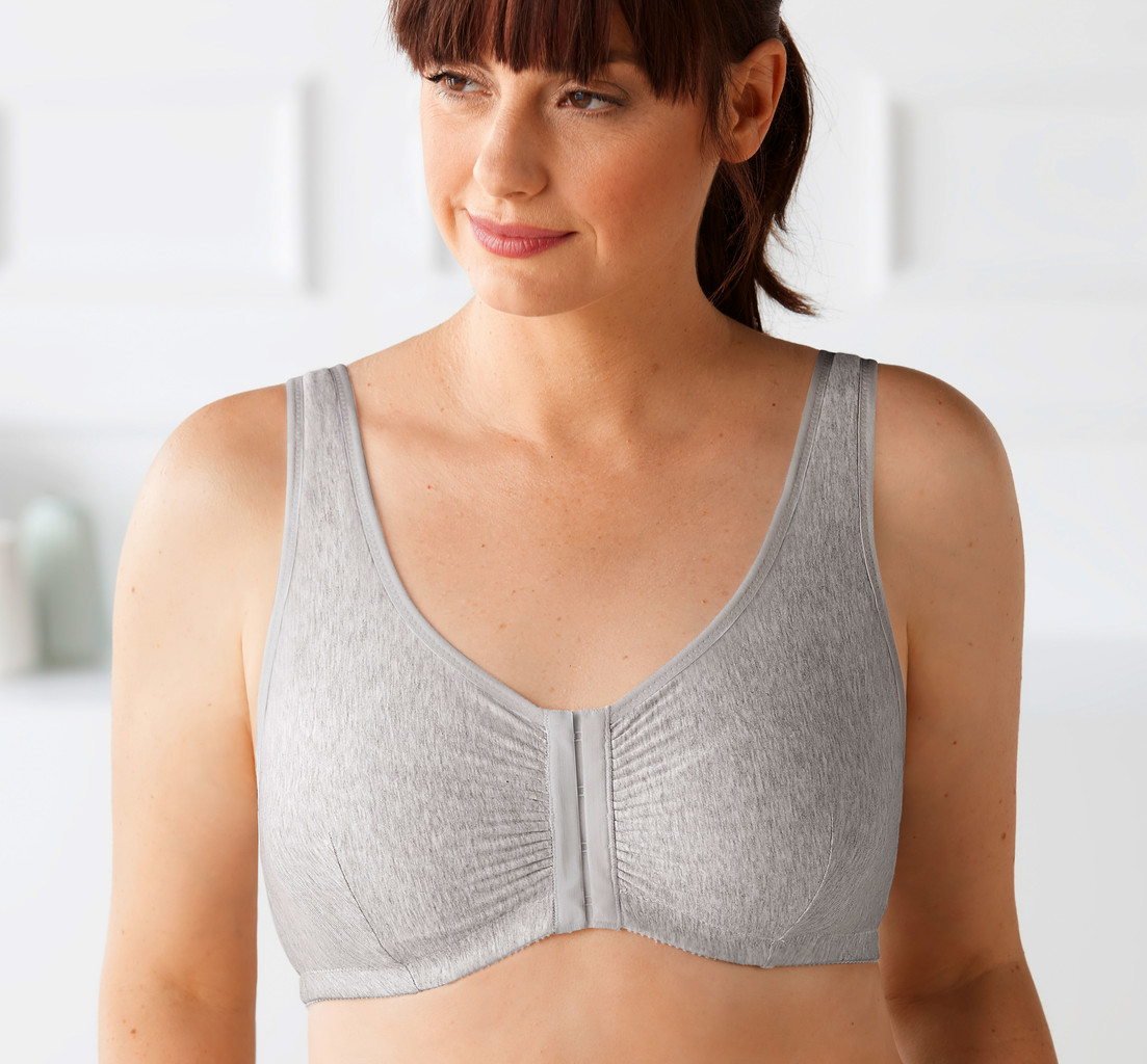 Amoena  Amoena Recovery Care Fleur – katoenen postoperatieve bh zonder beugel met voorsluiting