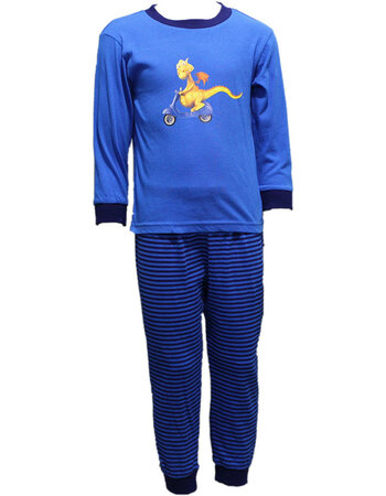 Ourfitter  Dragon katoenen jongenspyjama blauw mt 92 t/m 110