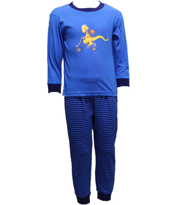 Lunatex  Dragon katoenen jongenspyjama blauw mt 92 t/m 110