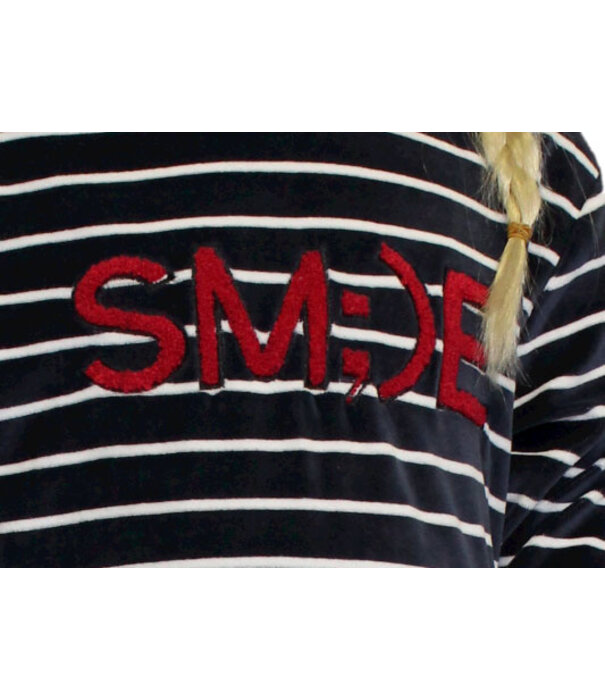 Lunatex Lunatex Evi velours meisjes pyjama kleur navy mt 140 t/m 176