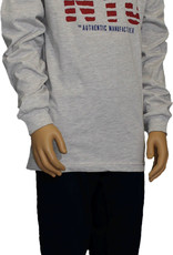 Lunatex Lunatex Jowell Jongenspyjama Katoen – Grijs Jasje & Navy Broek met NYC